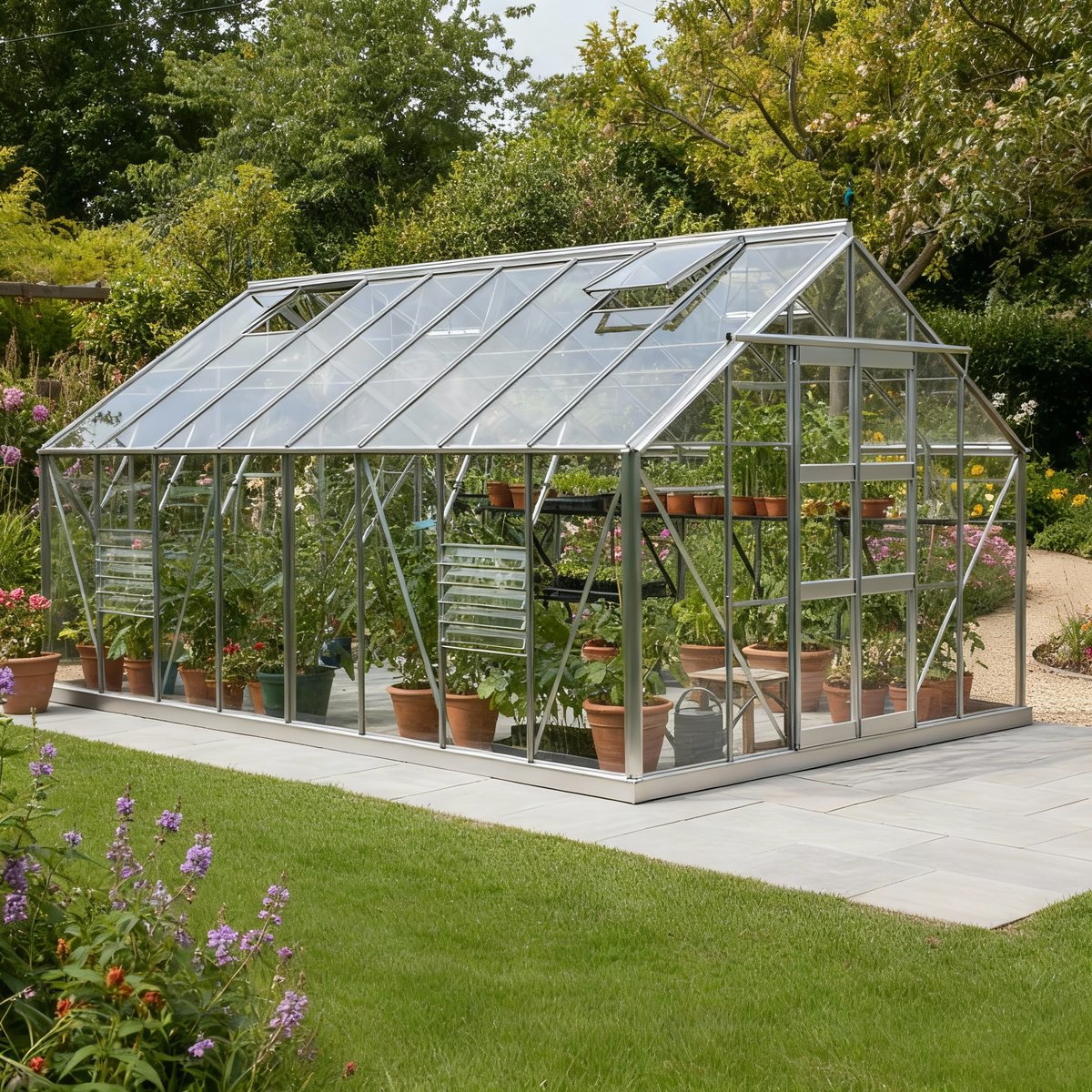 Elite Supreme 10x16 Greenhouse - Horticultural Glazing