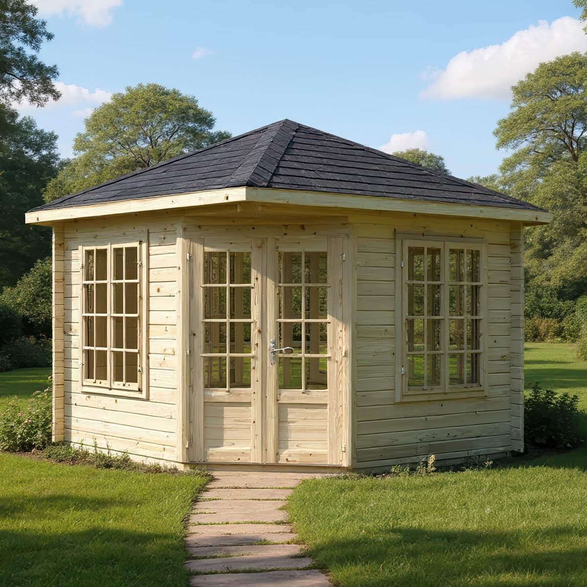 Palmako Melanie 2.8m x 2.8m Corner Log Cabin