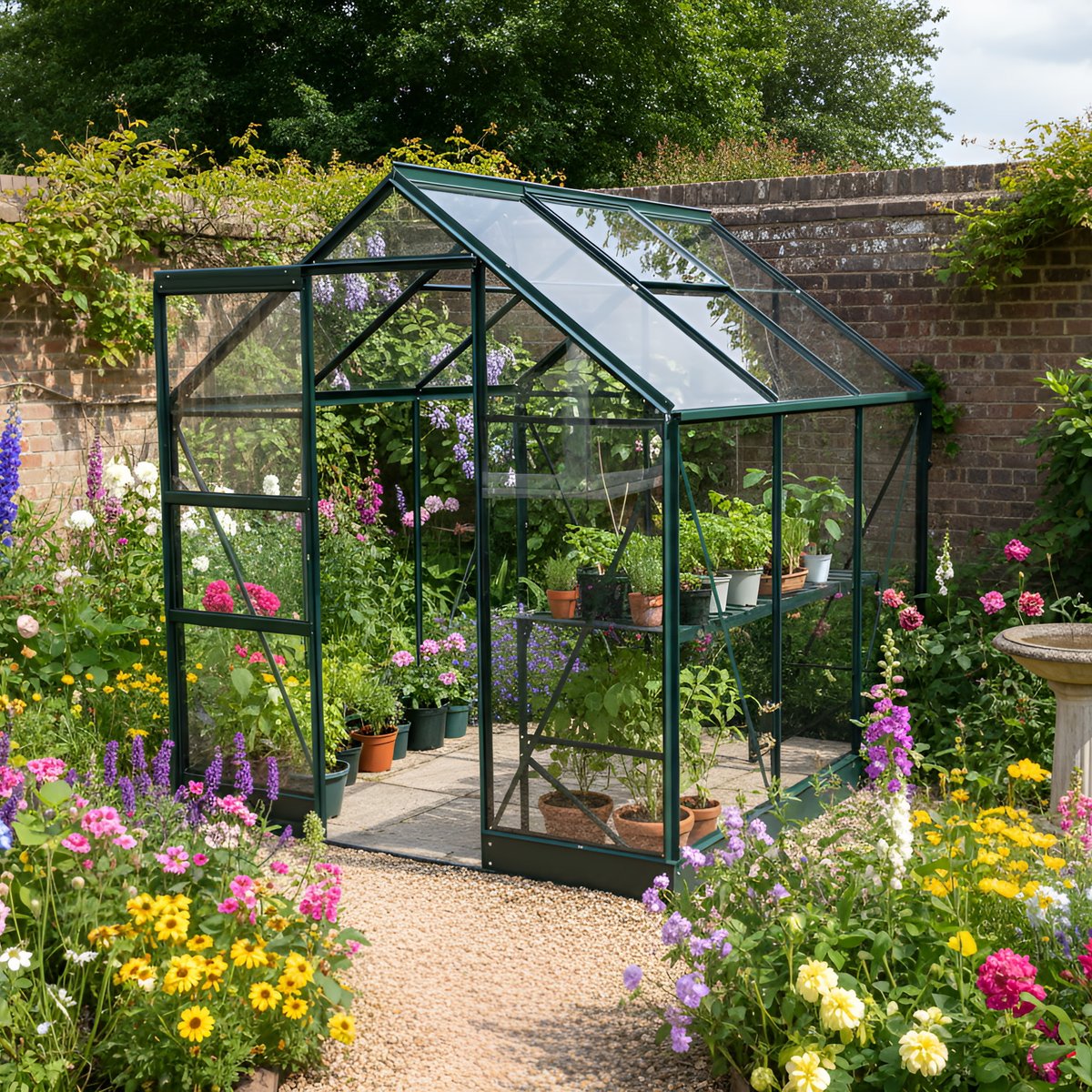 Vitavia 6x6 Green Apollo 3800 Greenhouse Horticultural