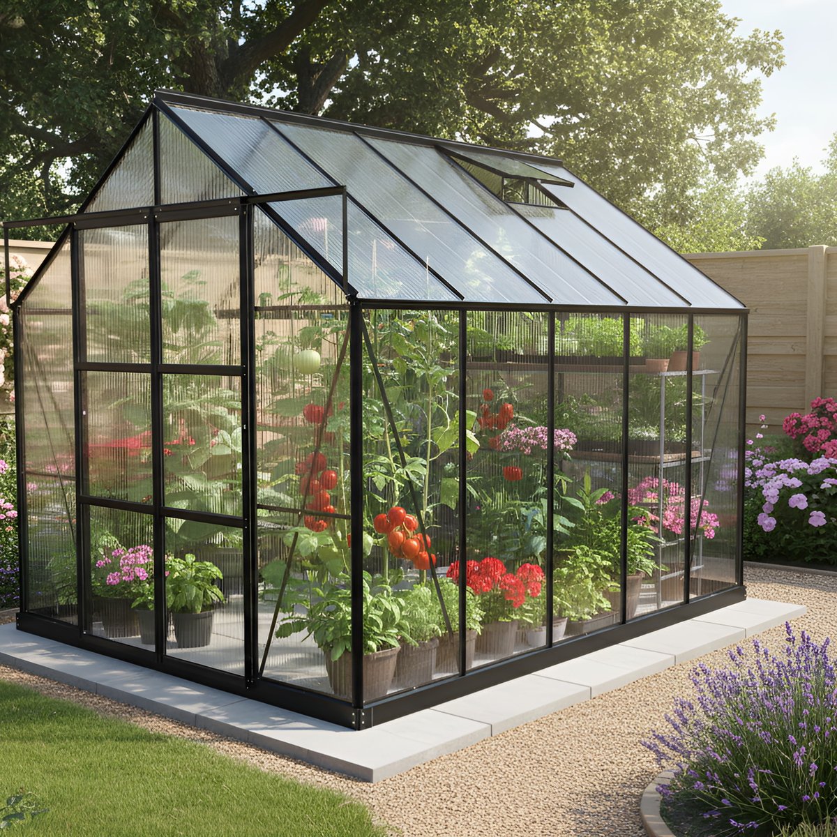 Vitavia 8x10 Black Phoenix 8300 Greenhouse Polycarbonate