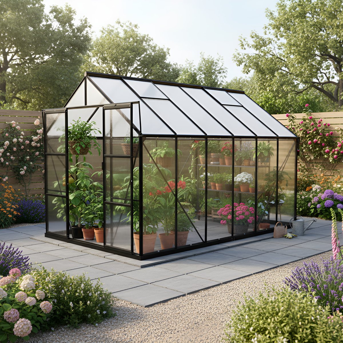 Vitavia 8x12 Black Phoenix 9900 Greenhouse Polycarbonate