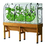 VegTrug Greenhouse Frame and Multi-Cover Set for Wall Hugger 1.8m Planter