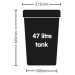 47 Litre Reservoir with Lid & Grommet