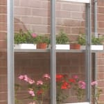 Alloy finish Window Garden Shelving 