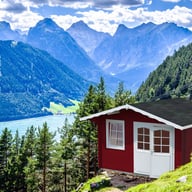 Palmako Emma 3.6x3m Log Cabin with Red Paint