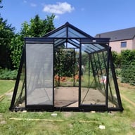 10x10ft ACD Blackline Sloping Wall Greenhouse