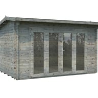 Palmako Ines 3.9x3m Log Cabin Grey Dip