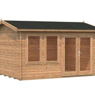 Palmako Iris 4.1 x 3.2m Log Cabin Brown Dip