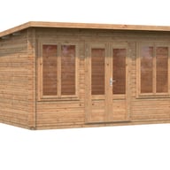 Palmako Lisa 4x3m Log Cabin Brown Dip