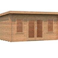 Palmako Lisa 4.7x3.5m Log Cabin Brown Dip