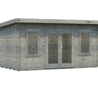 Palmako Lisa 4.7x3.5m Log Cabin Grey Dip