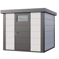Telluria Classico 2424 Metal Garden Shed in White