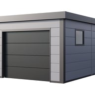 Telluria Classico 3654G Metal Garage in Light Grey