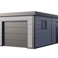 Telluria Classico 3663G Metal Garage in Light Grey