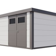 Telluria Classico 3930 Metal Garden Shed in White