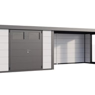 Telluria Classico Lounge XL with windows 3030 Metal Garden Room in White
