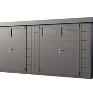 Telluria DUO 2721 Metal Garden Shed in Anthracite