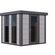 Telluria Luminato 2424 Metal Garden Building in Light Grey