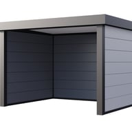Telluria Singolo 3630 Metal Garden Shed in White