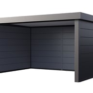 Telluria Singolo 4836 Metal Garden Shed in Anthracite