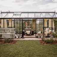 Janssens Senior black Victorian greenhouse