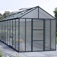 Palram Canopia Glory 8x20 Grey greenhouse official lifestyle photograph