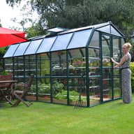 Palram Canopia Grand Gardener 8x12 Green greenhouse official lifestyle photograph