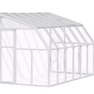 Palram Canopia Sun Room 6x12 White lean-to greenhouse official product view