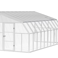 Palram Canopia Sun Room 8x20 White lean-to greenhouse official product view