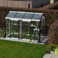 ACD 5x10 Piccolo Urban Greenhouse Silver - same-width model photograph; different length