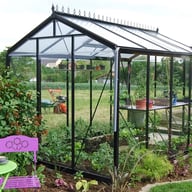 ACD R204 Straight Wall Greenhouse Black - manufacturer photograph