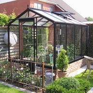 ACD R204 Straight Wall Greenhouse Black - manufacturer photograph
