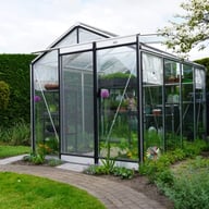 ACD R204 Straight Wall Greenhouse Silver - manufacturer photograph