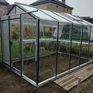 ACD R205 Straight Wall Greenhouse Silver - manufacturer photograph