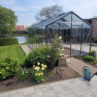 ACD R308 Straight Wall Greenhouse Silver - manufacturer photograph