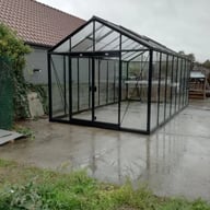 ACD Extra High 10x20 Greenhouse Black - same-width model photograph; different length