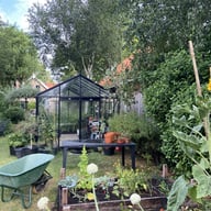 ACD Extra High 10x20 Greenhouse Black - same-width model photograph; different length