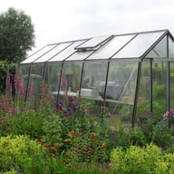 ACD S106 Sloping Wall Greenhouse Silver - manufacturer photograph