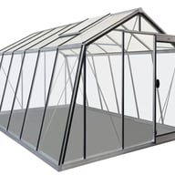 ACD S106 Sloping Wall Greenhouse Silver - manufacturer photograph