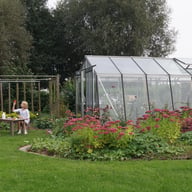 ACD S106 Sloping Wall Greenhouse Silver - manufacturer photograph