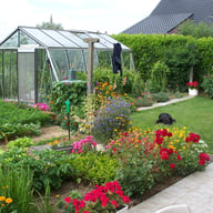 ACD S206 Sloping Wall Greenhouse Silver - manufacturer photograph