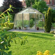 ACD S208 Sloping Wall Greenhouse Silver - manufacturer photograph