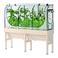 Wall Hugger Greenhouse Frame and Multi-Cover Set 1.8m - image 4