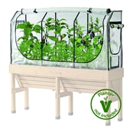 Wall Hugger Greenhouse Frame and Multi-Cover Set 1.8m - image 5