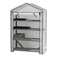 Nursery Greenhouse 4 Tier Wide - Grey Wash - image 4