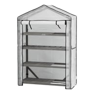 Nursery Greenhouse 4 Tier Wide - Grey Wash - image 5