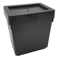 AutoPot 30 Litre Reservoir with Lid & Grommet - AutoPot 30 litre black reservoir with lid