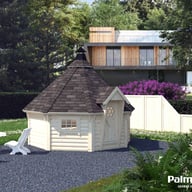 Palmako Eva 3.7mLog Cabin with White Dip