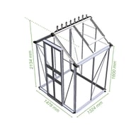 4x4 Eden Birdlip Greenhouse Line Diagram