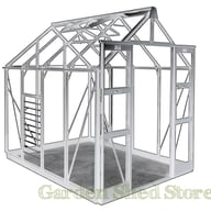 6 foot wide Elite Titan Greenhouse in Silver